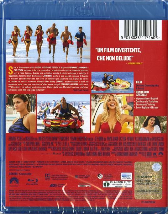 Baywatch. Versione estesa (Blu-ray) di Seth Gordon - Blu-ray - 3