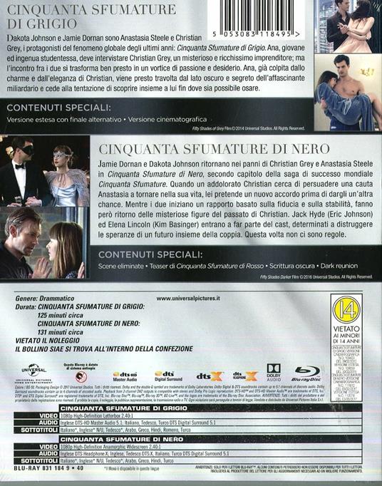 Cinquanta sfumature 2 Movie Collection (2 Blu-ray) di James Foley,Sam Taylor-Johnson - 2