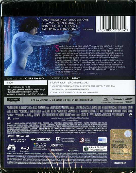 Ghost in the Shell (Blu-ray + Blu-ray 4K Ultra HD) di Rupert Sanders - 7