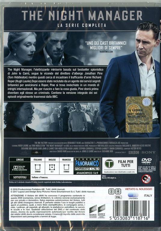 The Night Manager. Stagione 1. Sere TV ita (2 DVD) di Susanne Bier - DVD - 2