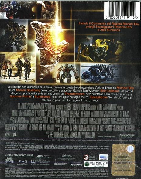 Transformers 2. La vendetta del caduto Steelbook Edition (Blu-ray) di Michael Bay - Blu-ray - 2
