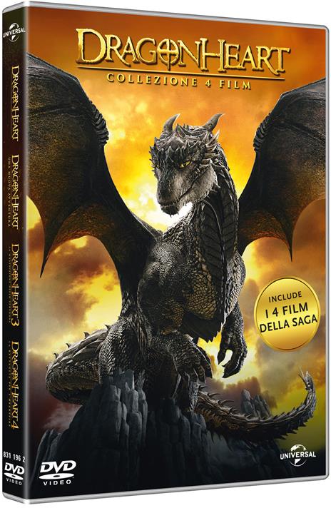 Dragonheart Collection 4 film (4 DVD) di Rob Cohen,Patrik Syversen,Colin Teague