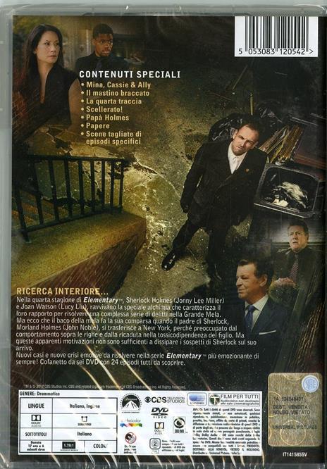 Elementary. Stagione 4. Serie TV ita (6 DVD) di Andrew Bernstein,John David Coles,Peter Werner - DVD - 2