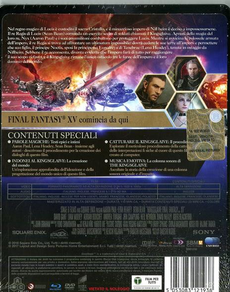 Final Fantasy XV. Kingsglaive. Con Steelbook (DVD + Blu-ray) di Takeshi Nozue - DVD + Blu-ray - 2