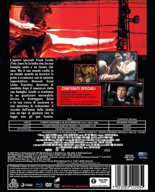The Punisher. Con Steelbook (DVD + Blu-ray) di Jonathan Hensleigh - DVD + Blu-ray - 2