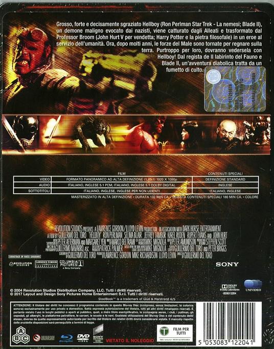 Hellboy. Con Steelbook (DVD + Blu-ray) di Guillermo Del Toro - DVD + Blu-ray - 2