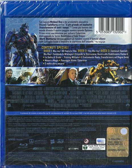 Transformers. L'ultimo cavaliere (Blu-ray + Blu-ray 3D) di Michael Bay - Blu-ray + Blu-ray 3D - 2