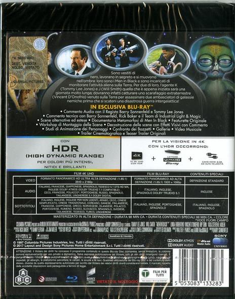 Men in Black. MIB (Blu-ray + Blu-ray 4K Ultra HD) di Barry Sonnenfeld - 2