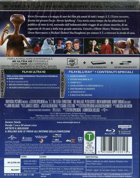 E.T. l'extra terrestre (Blu-ray + Blu-ray 4K Ultra HD) di Steven Spielberg - 2