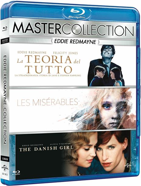 Eddie Redmayne Master Collection. La teoria del tutto - Les Misérables - The Danish Girl (3 Blu-ray) di Tom Hooper,James Marsh