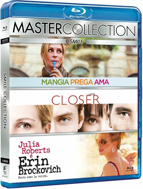 Julia Roberts Master Collection. Mangia, prega, ama - Closer - Erin Brockovich (3 Blu-ray) di Ryan Murphy,Mike Nichols,Steven Soderbergh