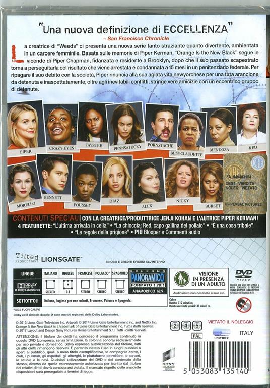 Orange Is the New Black. Stagione 1. Serie TV ita (4 DVD) di Andrew McCarthy,Phil Abraham,Michael Trim - DVD - 2