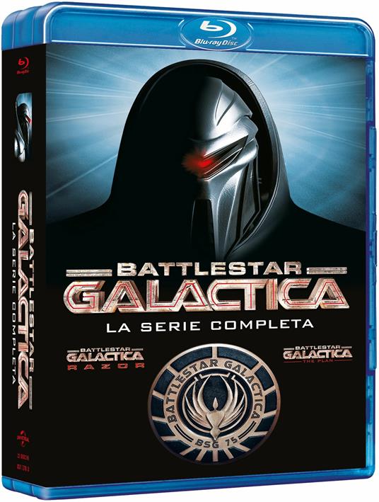 Battlestar Galactica. Stagioni 1 - 4. Serie TV ita (20 Blu-ray) di Michael Rymer,Michael Nankin,Rod Hardy,Sergio Mimica-Gezzan - Blu-ray