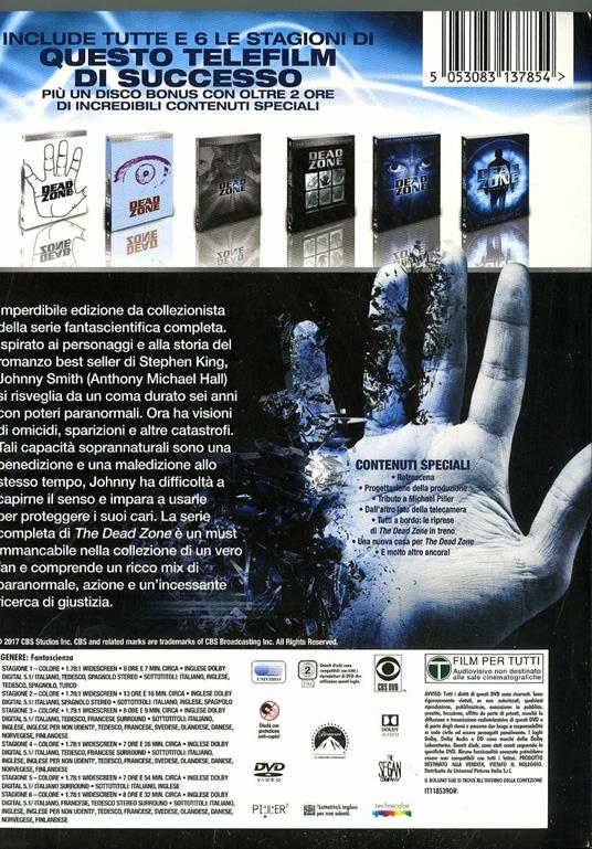 The Dead Zone. Stagioni 1 - 6. Serie TV ita (21 DVD) di Michael Piller,Shawn Piller,Jefery Levy - DVD - 2