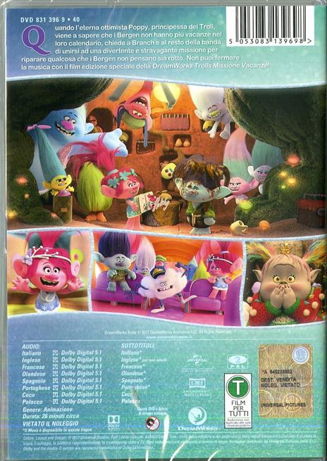 Trolls. Missione vacanze (DVD) di Joel Crawford - DVD - 2