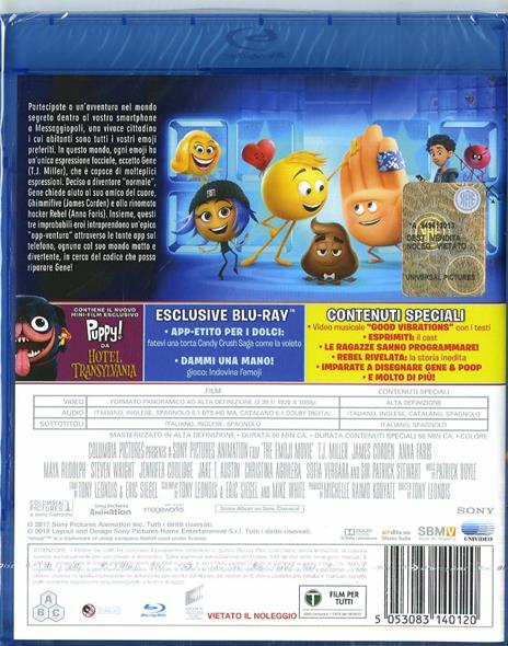 Emoji. Accendi le emozioni (Blu-ray) di Tony Leondis - Blu-ray - 2