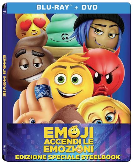 Emoii. Accendi le emozioni. Con Steelbook (DVD + Blu-ray) di Tony Leondis - DVD + Blu-ray