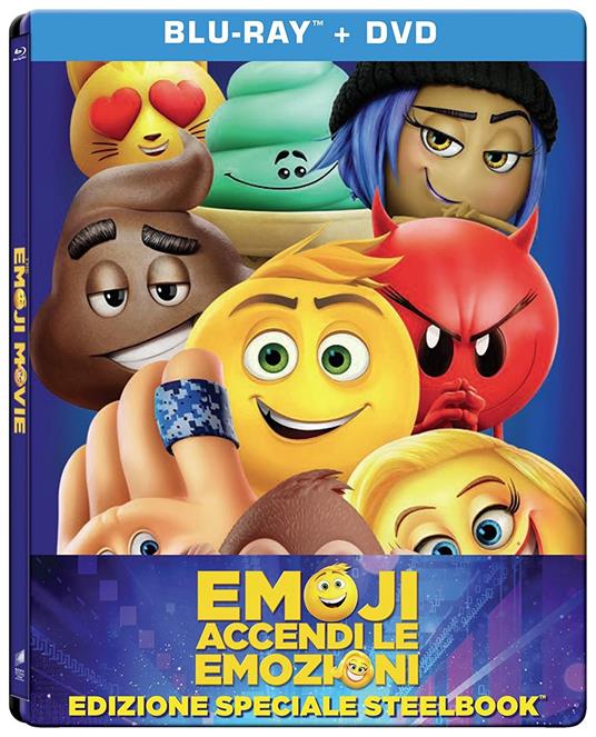 Emoii. Accendi le emozioni. Con Steelbook (DVD + Blu-ray) di Tony Leondis - DVD + Blu-ray