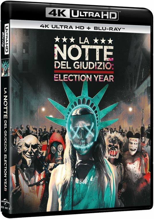 La notte del giudizio. Election year (Blu-ray + Blu-ray 4K Ultra HD) di James DeMonaco