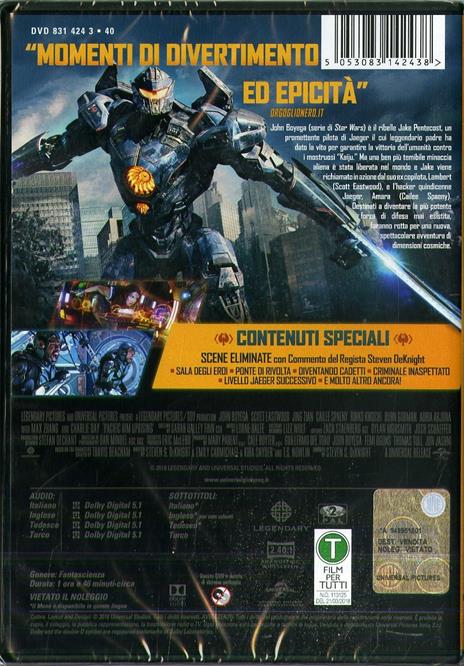 Pacific Rim. La rivolta (DVD) di Steven S. DeKnight - DVD - 2