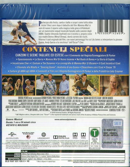 Mamma Mia! Ci Risiamo (Blu-ray) di Oliver Parker - Blu-ray - 2