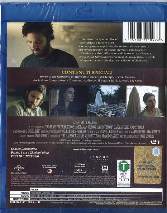 A Ghost Story. Storia di un fantasma (Blu-ray) di David Lowery - Blu-ray - 2