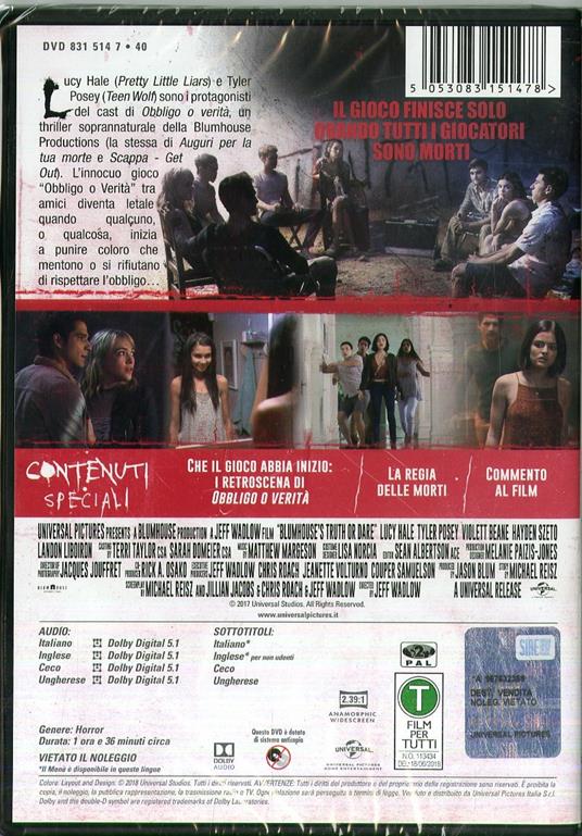 Obbligo o verità (DVD) di Jeff Wadlow - DVD - 2