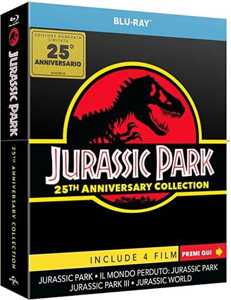 Jurassic Park. 25th Anniversary Collection. The Gate Limited Edition (4 Blu-ray) di Steven Spielberg,Joe Johnston,Colin Trevorrow - Blu-ray