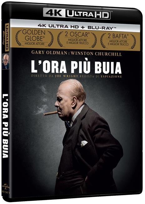 L' ora più buia (Blu-ray + Blu-ray 4K Ultra HD) di Joe Wright - Blu-ray + Blu-ray Ultra HD 4K