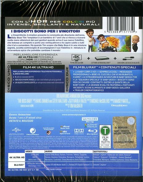 Baby Boss (Blu-ray + Blu-ray 4K Ultra HD) di Tom McGrath - Blu-ray + Blu-ray Ultra HD 4K - 2