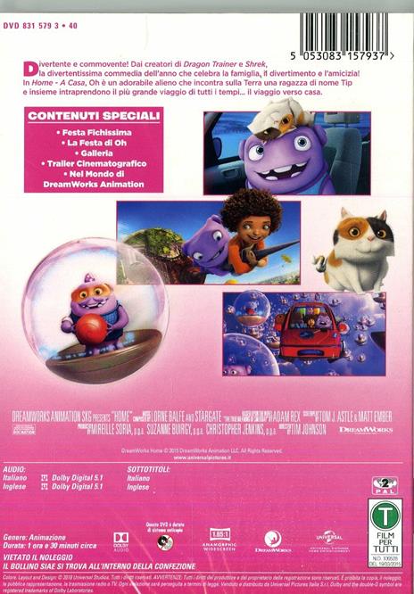 Home. A casa (DVD) di Tim Johnson - DVD - 2