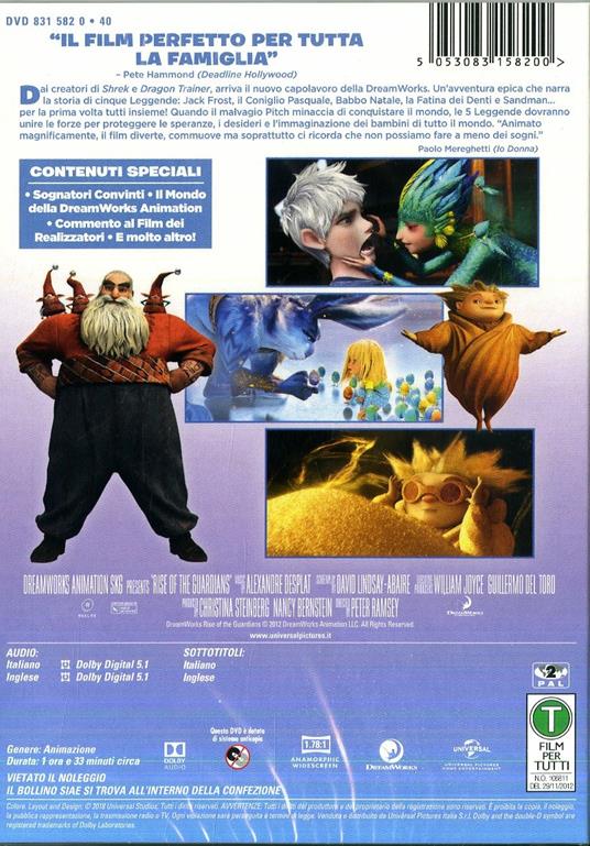 Le 5 leggende (DVD) di Peter Ramsey - DVD - 2