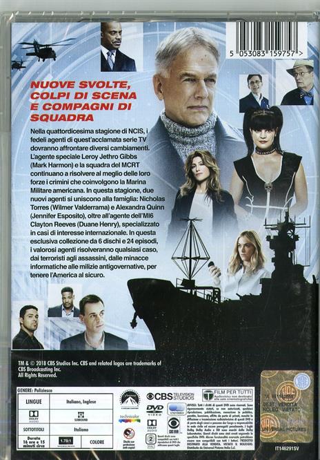 NCIS. Stagione 14 (6 DVD) di Tony Wharmby,James Whitmore Jr.,Arvin Brown - DVD - 2