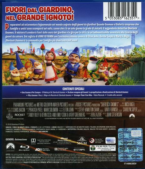 Sherlock Gnomes (Blu-ray) di John Stevenson - Blu-ray - 2