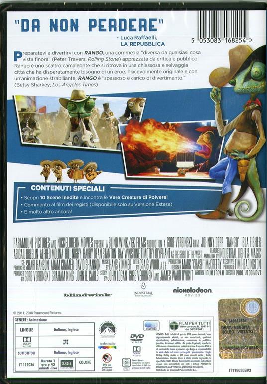 Rango (DVD) di Gore Verbinski - DVD - 2