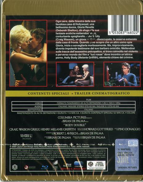 Omicidio a luci rosse (Blu-ray) di Brian De Palma - Blu-ray - 2