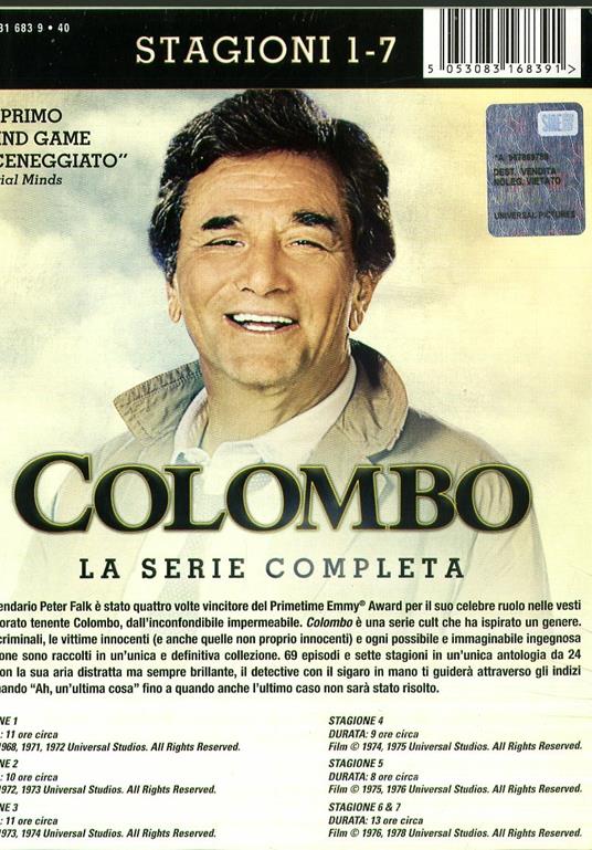 Colombo. La serie completa (24 DVD) di Vincent McEveety,James Frawley,Patrick McGoohan,Bernard L. Kowalski - 2