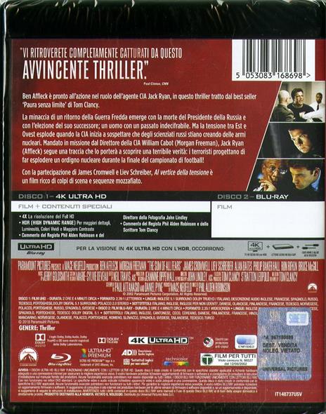 Al vertice della tensione (Blu-ray + Blu-ray 4K Ultra HD) di Phil Alden Robinson - Blu-ray + Blu-ray Ultra HD 4K - 2