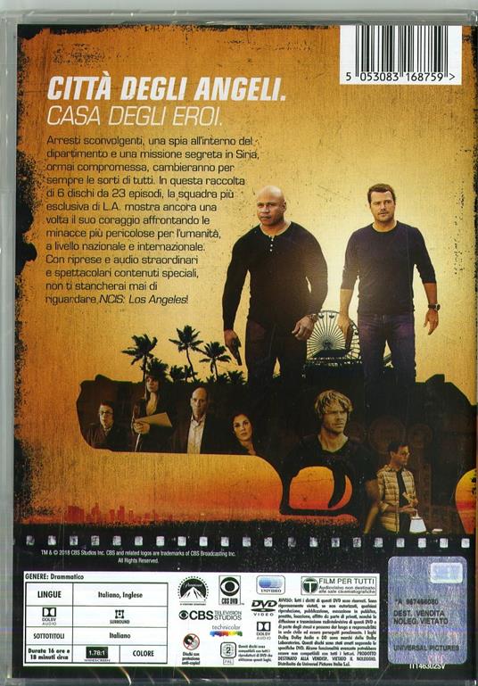 Ncis Los Angeles. Stagione 8. Serie TV ita (6 DVD) DVD Film di