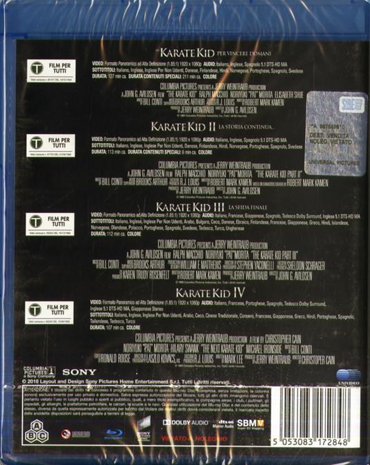 Karate Kid Collection (4 Blu-ray) di John G. Avildsen,Christopher Cain - 2
