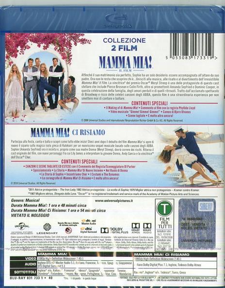 Mamma Mia! Collection (2 Blu-ray) di Phyllida Lloyd,Oliver Parker - 2