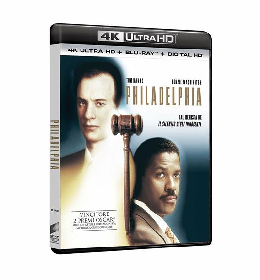 Philadelphia (Blu-ray + Blu-ray 4K Ultra HD) di Jonathan Demme - Blu-ray + Blu-ray Ultra HD 4K