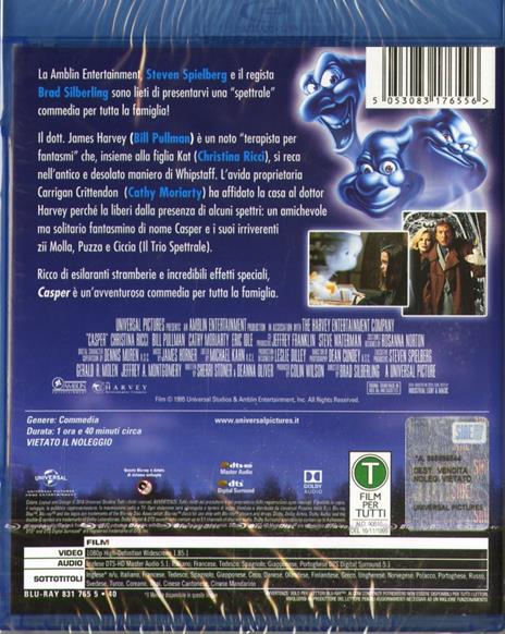 Casper. Il film (Blu-ray) di Brad Silberling - Blu-ray - 2