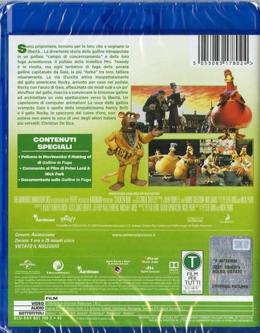 Galline in fuga (Blu-ray) di Peter Lord,Nick Park - Blu-ray - 2