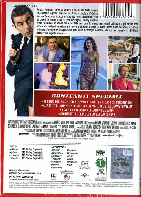 Johnny English 3 di David Kerr - DVD - 2