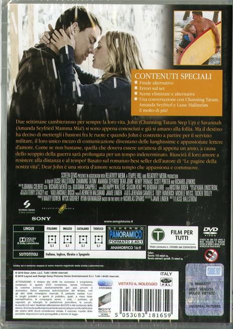 Dear John. San Valentino Collection (DVD) di Lasse Hallström - DVD - 2