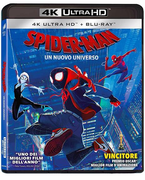 Spider-Man. Un nuovo universo (Blu-ray + Blu-ray Ultra HD 4K) - Blu-ray +  Blu-ray Ultra HD 4K - Film di Bob Persichetti , Peter Ramsey Animazione