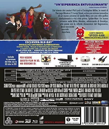 Spider-Man. Un nuovo universo (Blu-ray + Blu-ray 3D) di Bob Persichetti,Peter Ramsey,Rodney Rothman - Blu-ray + Blu-ray 3D - 2