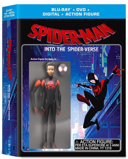 Spider-Man. Un nuovo universo. Limited Edition con Action Figure (DVD + Blu-ray) di Bob Persichetti,Peter Ramsey,Rodney Rothman - DVD + Blu-ray