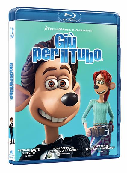 Giù per il tubo (Blu-ray) di David Bowers,Sam Fell - Blu-ray